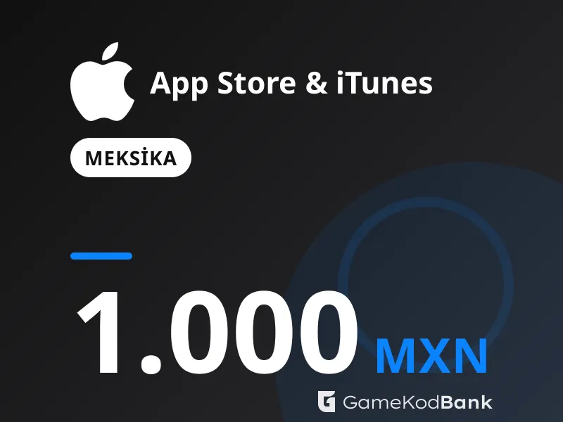 App Store & iTunes Meksika 1.000 MXN