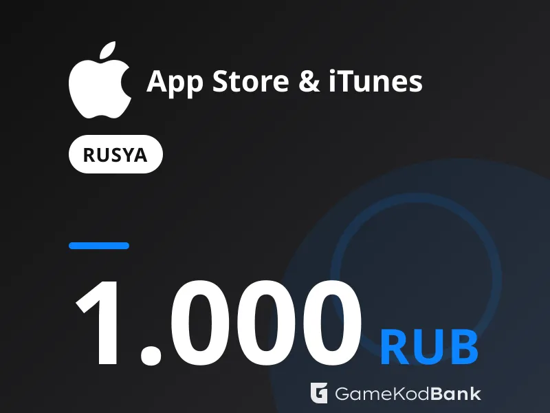 App Store & iTunes Rusya 1.000 RUB