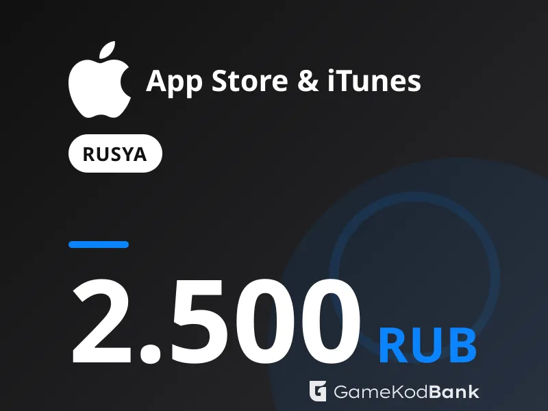 App Store & iTunes Rusya 2.500 RUB