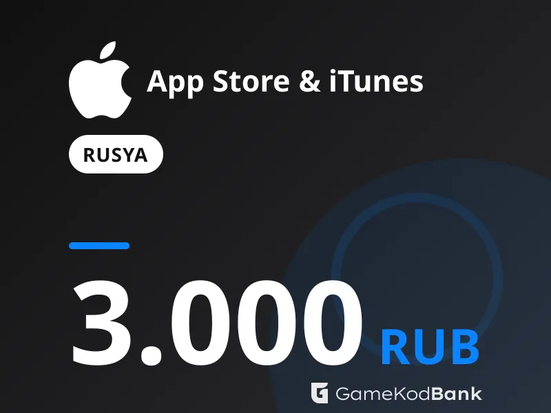 App Store & iTunes Rusya 3.000 RUB