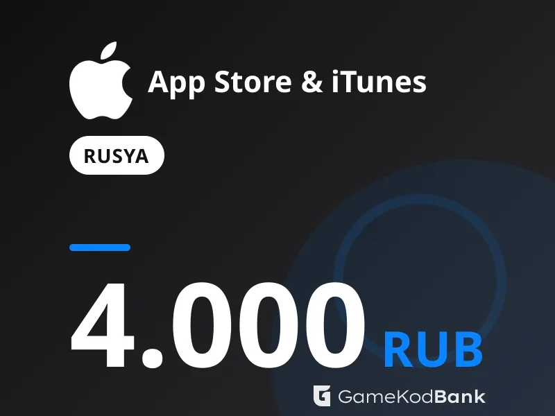 App Store & iTunes Rusya 4.000 RUB