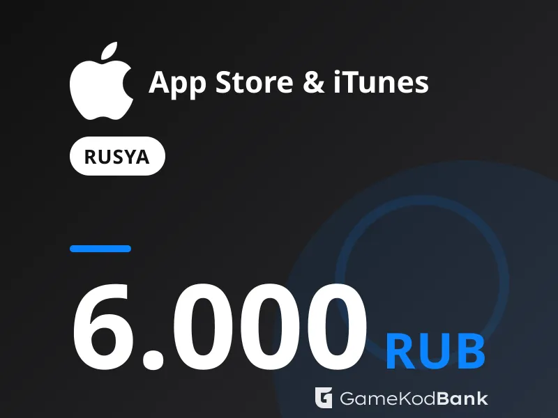 App Store & iTunes Rusya 6.000 RUB