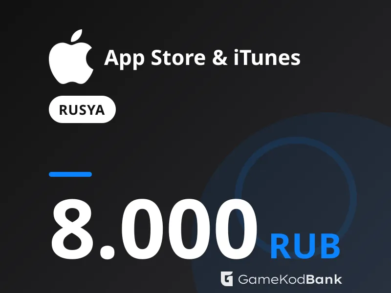 App Store & iTunes Rusya 8.000 RUB
