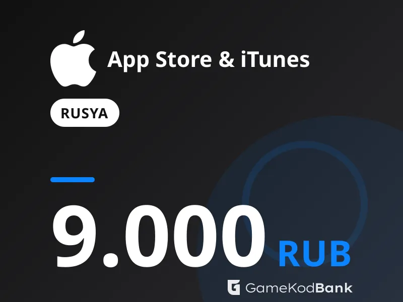 App Store & iTunes Rusya 9.000 RUB