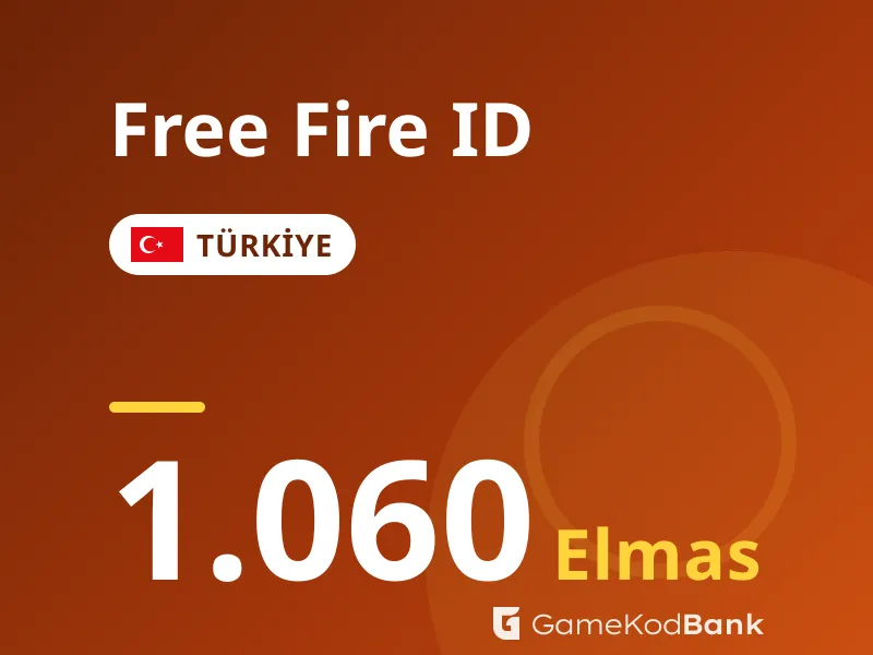 Free Fire ID Türkiye 1.060 Elmas