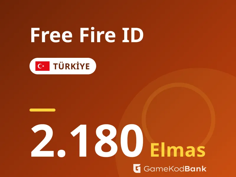 Free Fire ID Türkiye 2.180 Elmas