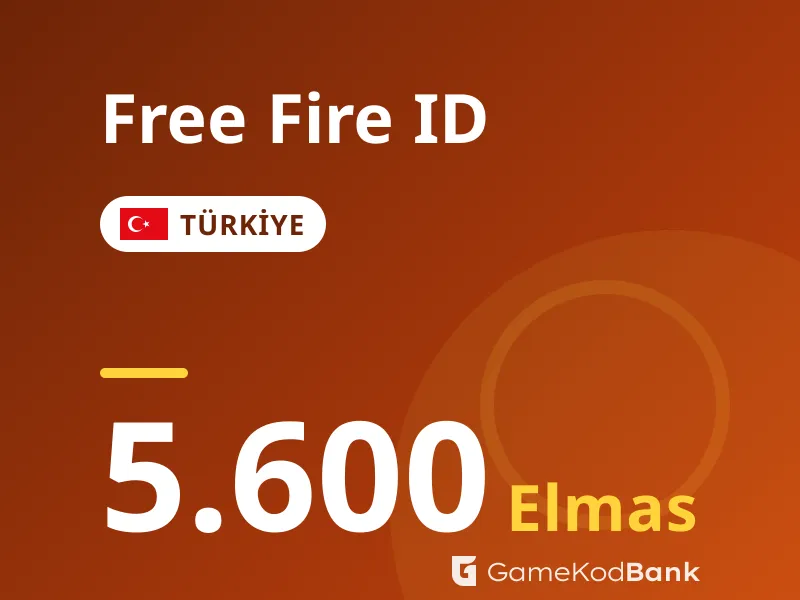 Free Fire ID Türkiye 5.600 Elmas