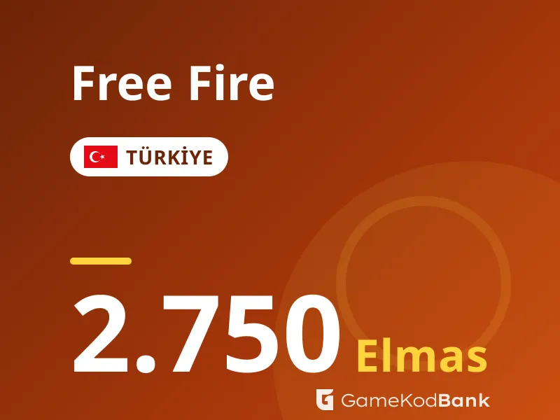 Free Fire Türkiye 2.750 Elmas