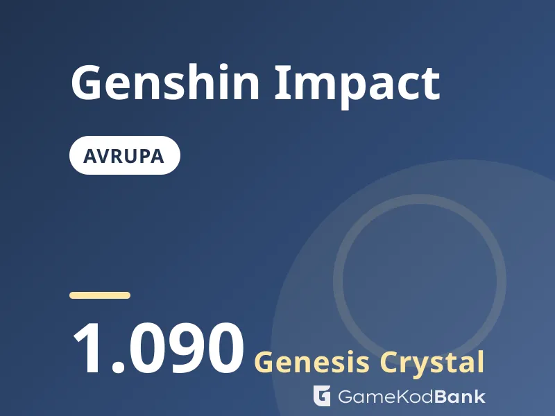 Genshin Impact Avrupa 1.090 Genesis Crystal