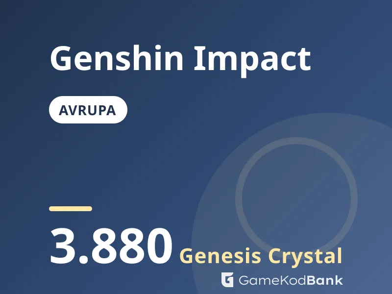 Genshin Impact Avrupa 3.880 Genesis Crystal