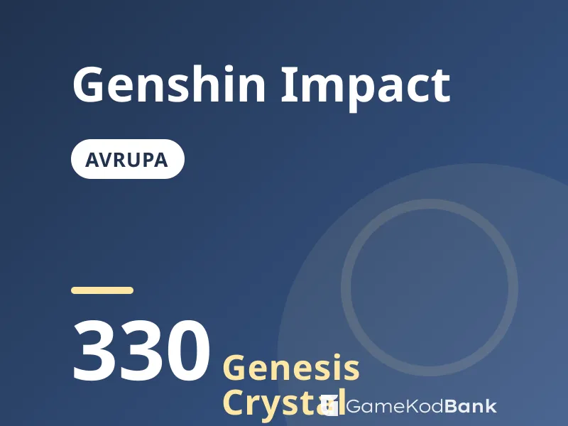 Genshin Impact Avrupa 330 Genesis Crystal