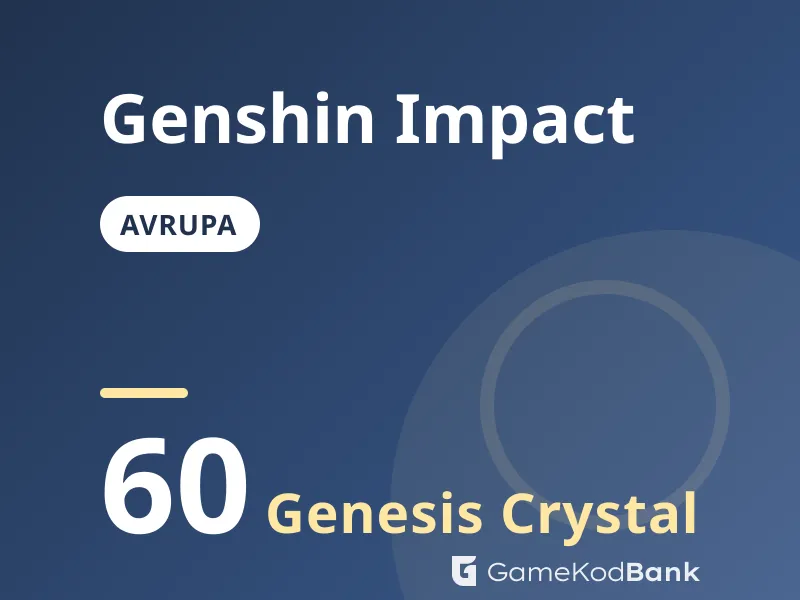 Genshin Impact Avrupa 60 Genesis Crystal