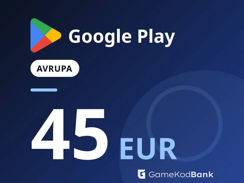 Google Play Avrupa 45 EUR