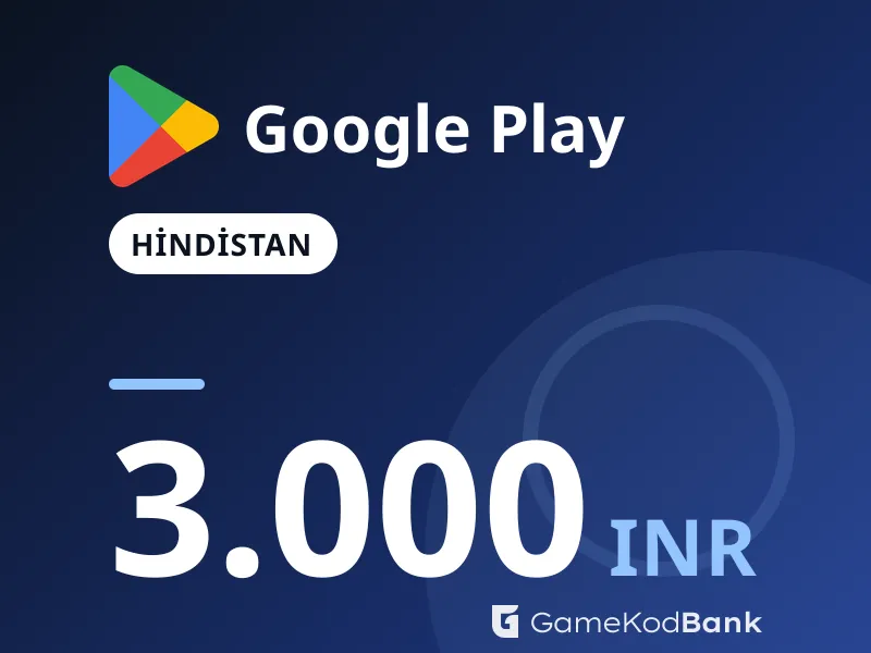 Google Play Hindistan 3.000 INR