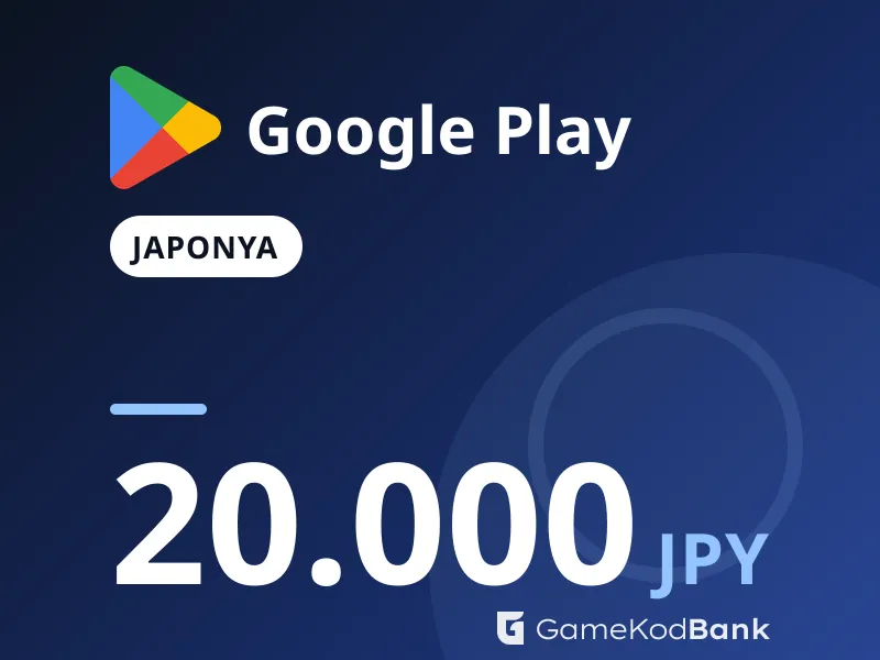 Google Play Japonya 20.000 JPY