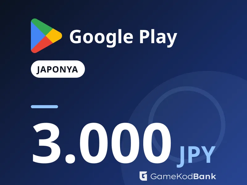 Google Play Japonya 3.000 JPY