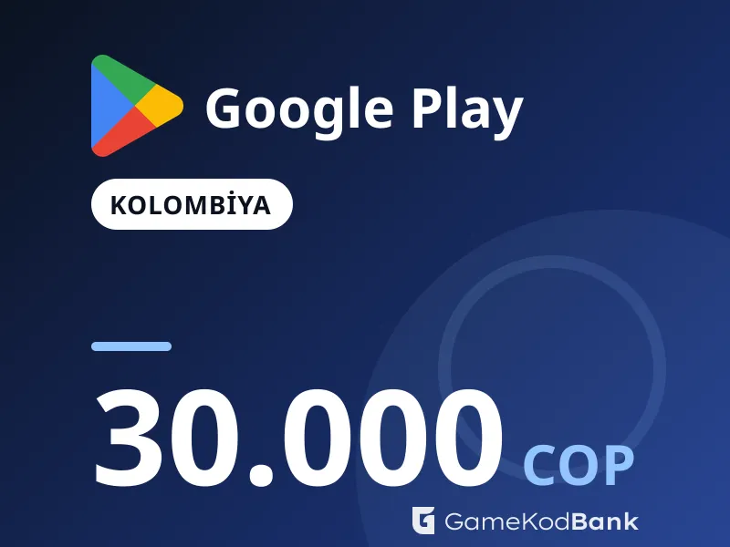 Google Play Kolombiya 30.000 COP