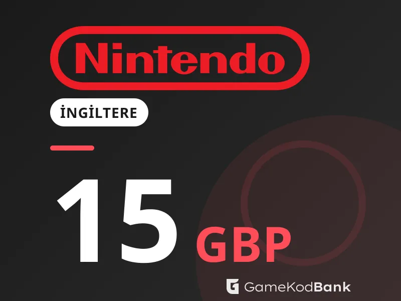 Nintendo eShop İngiltere 15 GBP