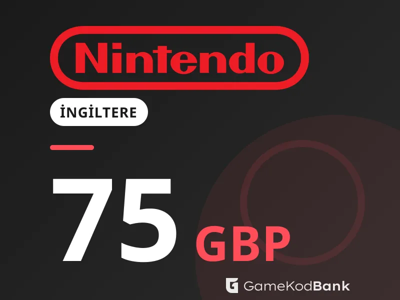 Nintendo eShop İngiltere 75 GBP