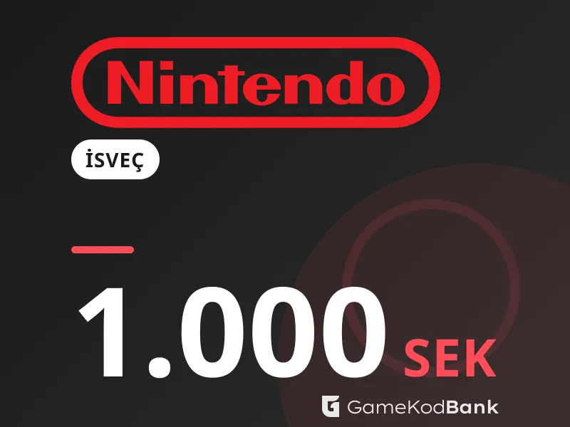 Nintendo eShop İsveç 1.000 SEK