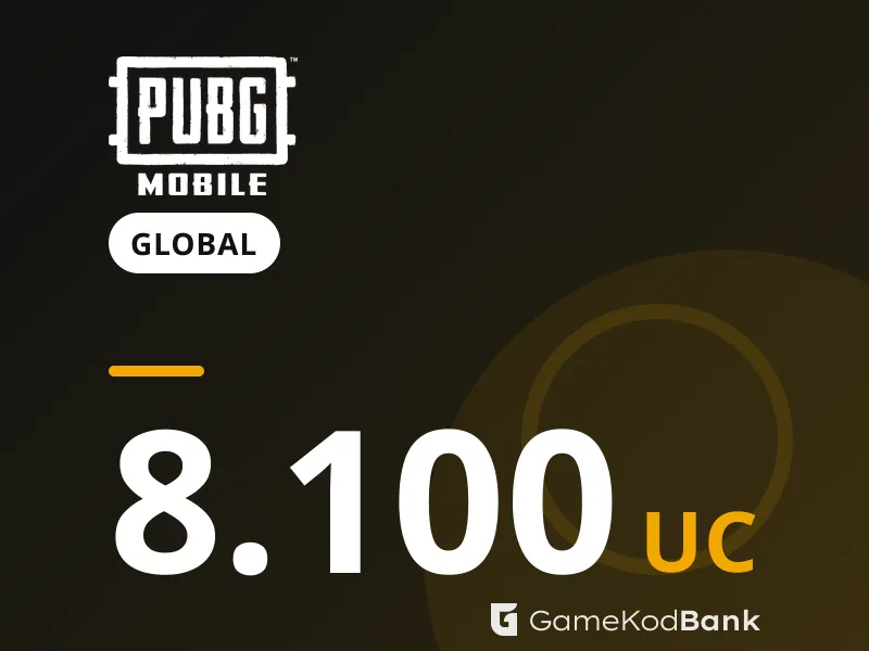 PUBG Mobile Global 8.100 UC