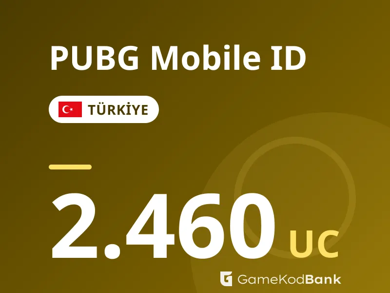 PUBG Mobile ID Türkiye 2.460 UC