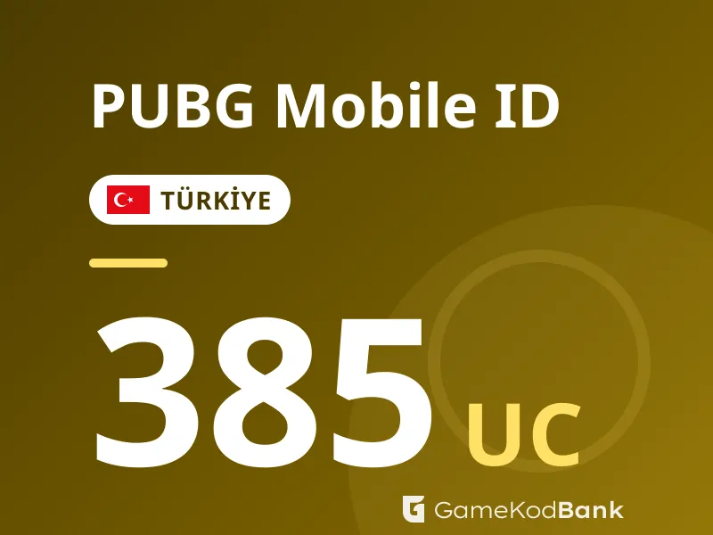 PUBG Mobile ID Türkiye 385 UC