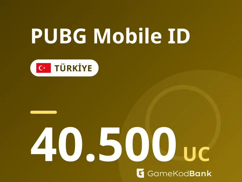 PUBG Mobile ID Türkiye 40.500 UC