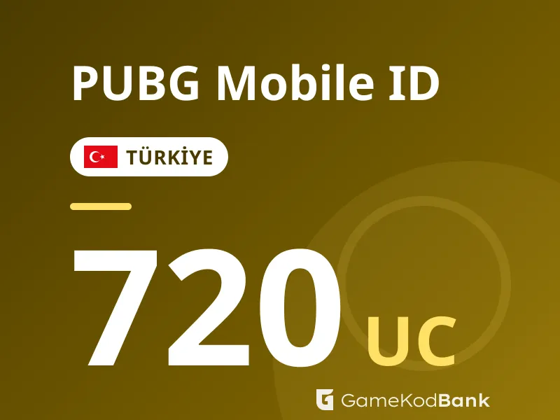 PUBG Mobile ID Türkiye 720 UC