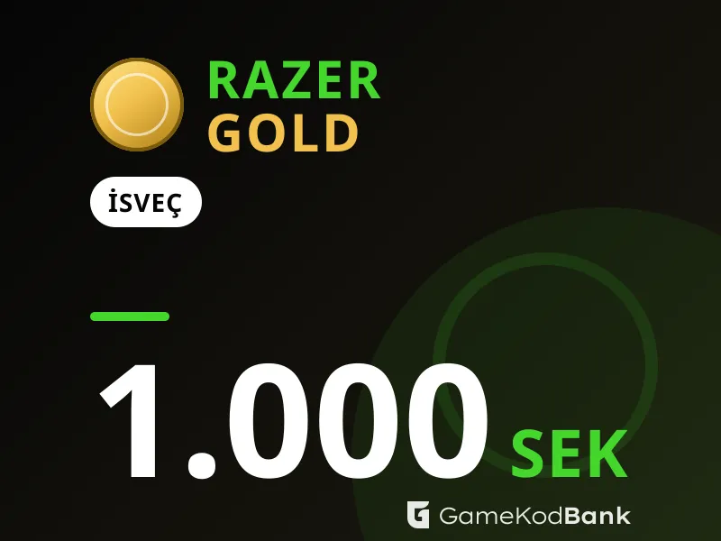 Razer Gold İsveç 1.000 SEK