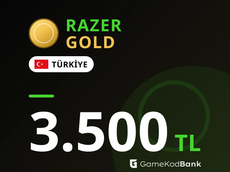 Razer Gold Türkiye 3.500 TL