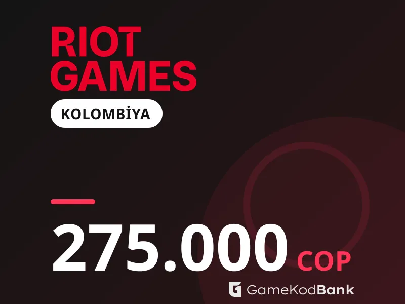 Riot Games Kolombiya 275.000 COP