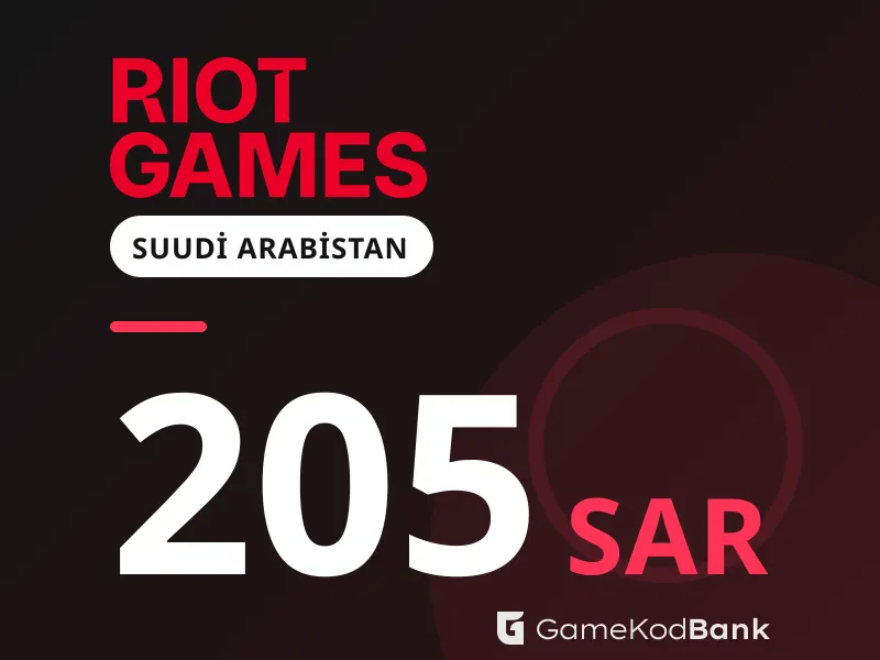 Riot Games Suudi Arabistan 205 SAR
