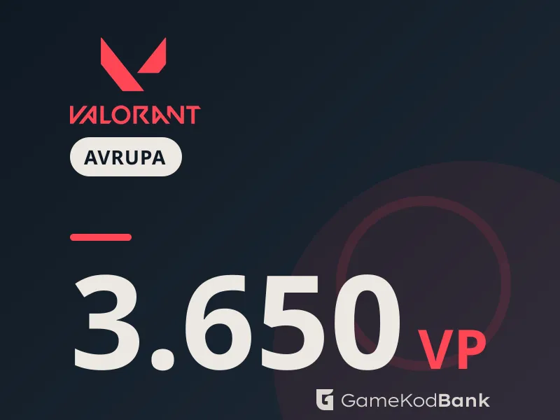 Valorant Avrupa 3.650 VP