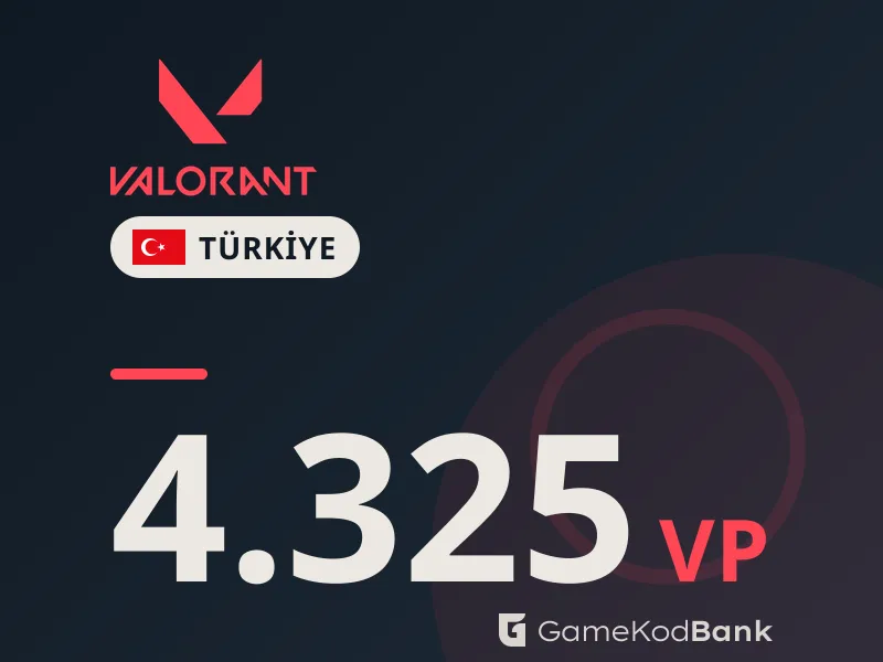 Valorant Türkiye 4.325 VP
