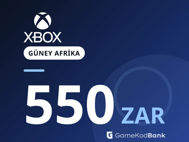 Xbox Güney Afrika 550 ZAR
