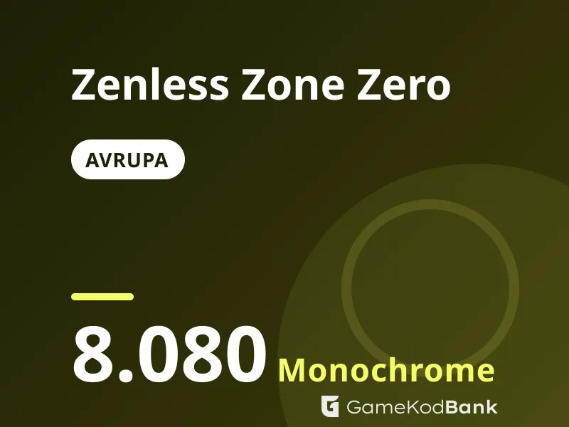 Zenless Zone Zero Avrupa 8.080 Monochrome